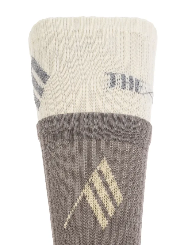 タイツ・ソックス THE ATTICO Logo socks Gray The Attico logo-print Socks | Grey | FARFETCH