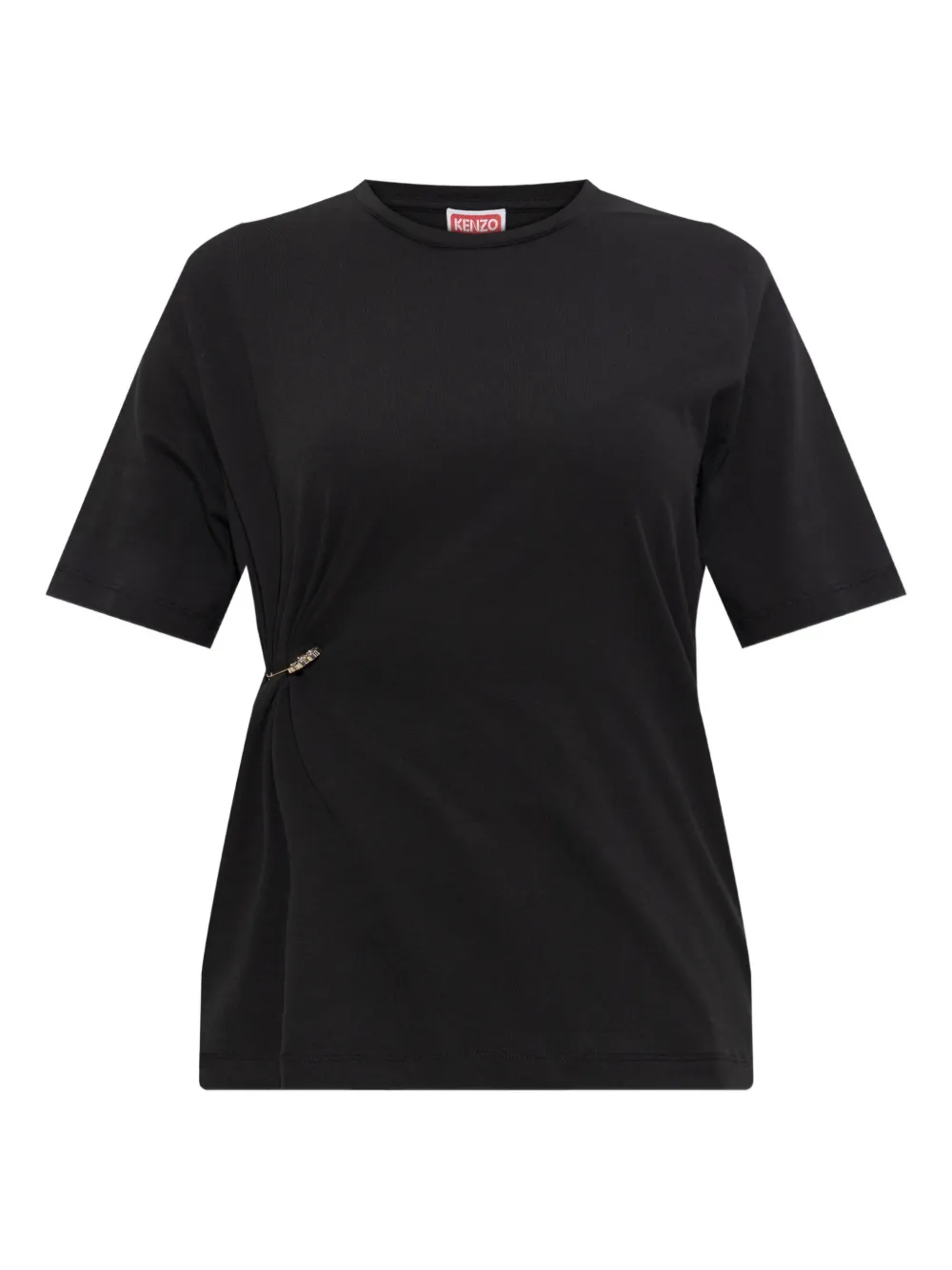Kenzo safety-pin detail T-shirt Zwart