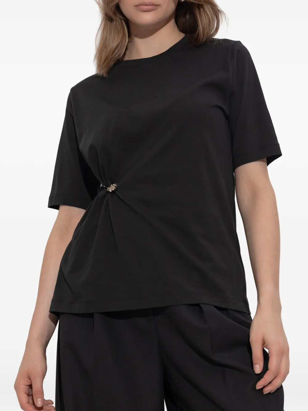 Kenzo safety-pin detail T-shirt Zwart