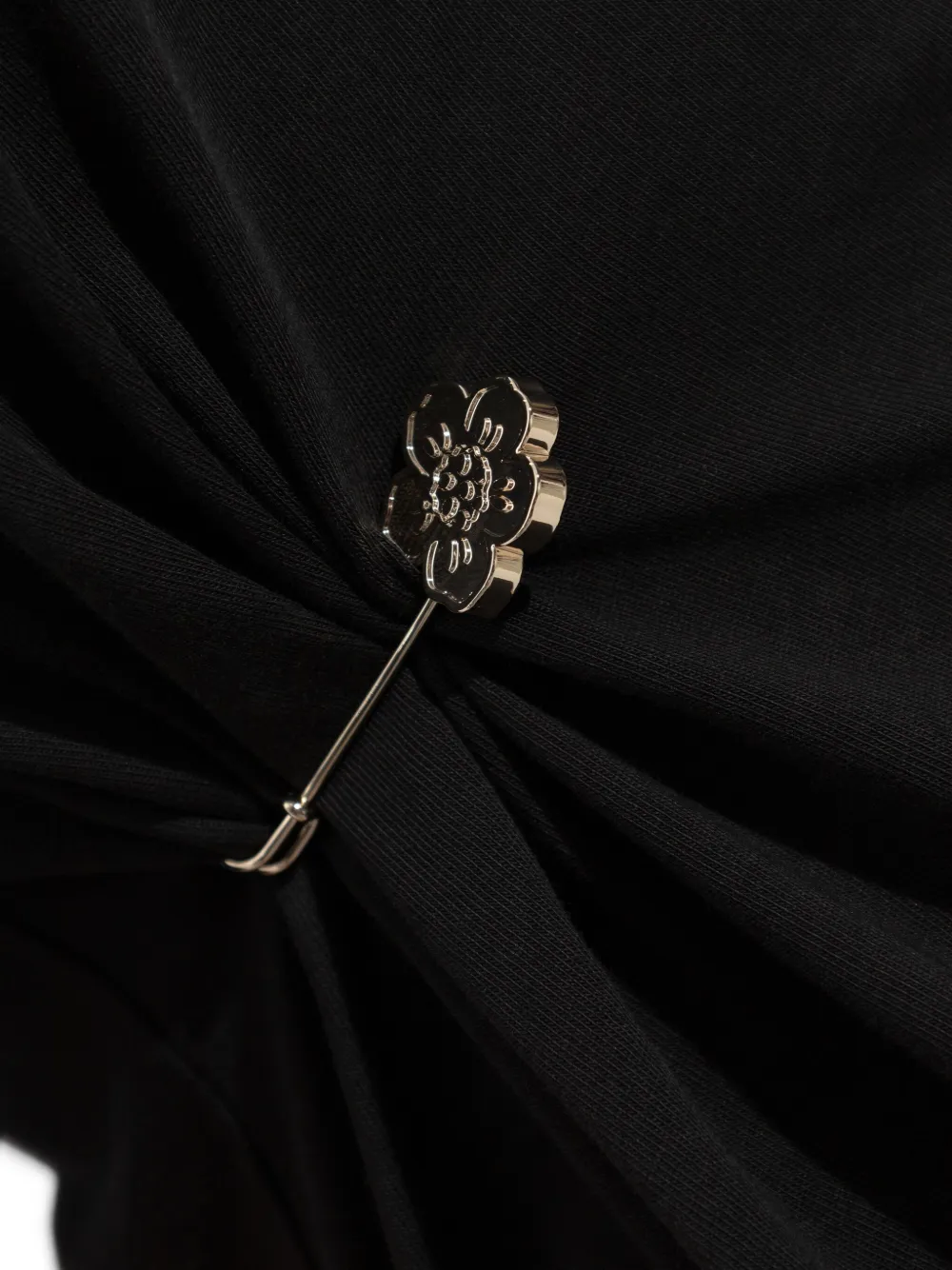 Kenzo safety-pin detail T-shirt Zwart