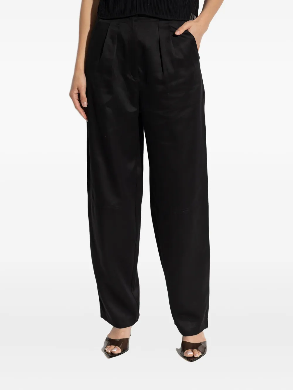 IRO satin trousers Zwart