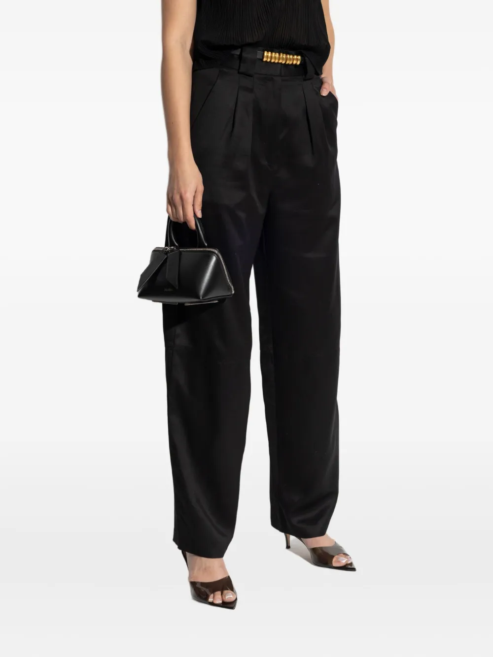 IRO satin trousers Zwart