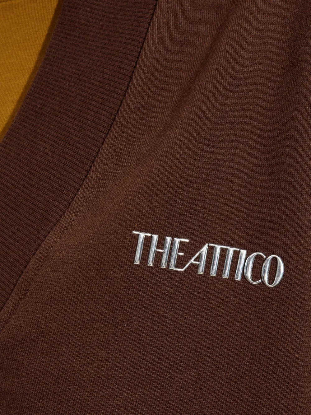 The Attico V-neck sweatshirt Bruin