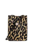 Jil Sander small Tangle leopard-print shoulder bag - Neutrals