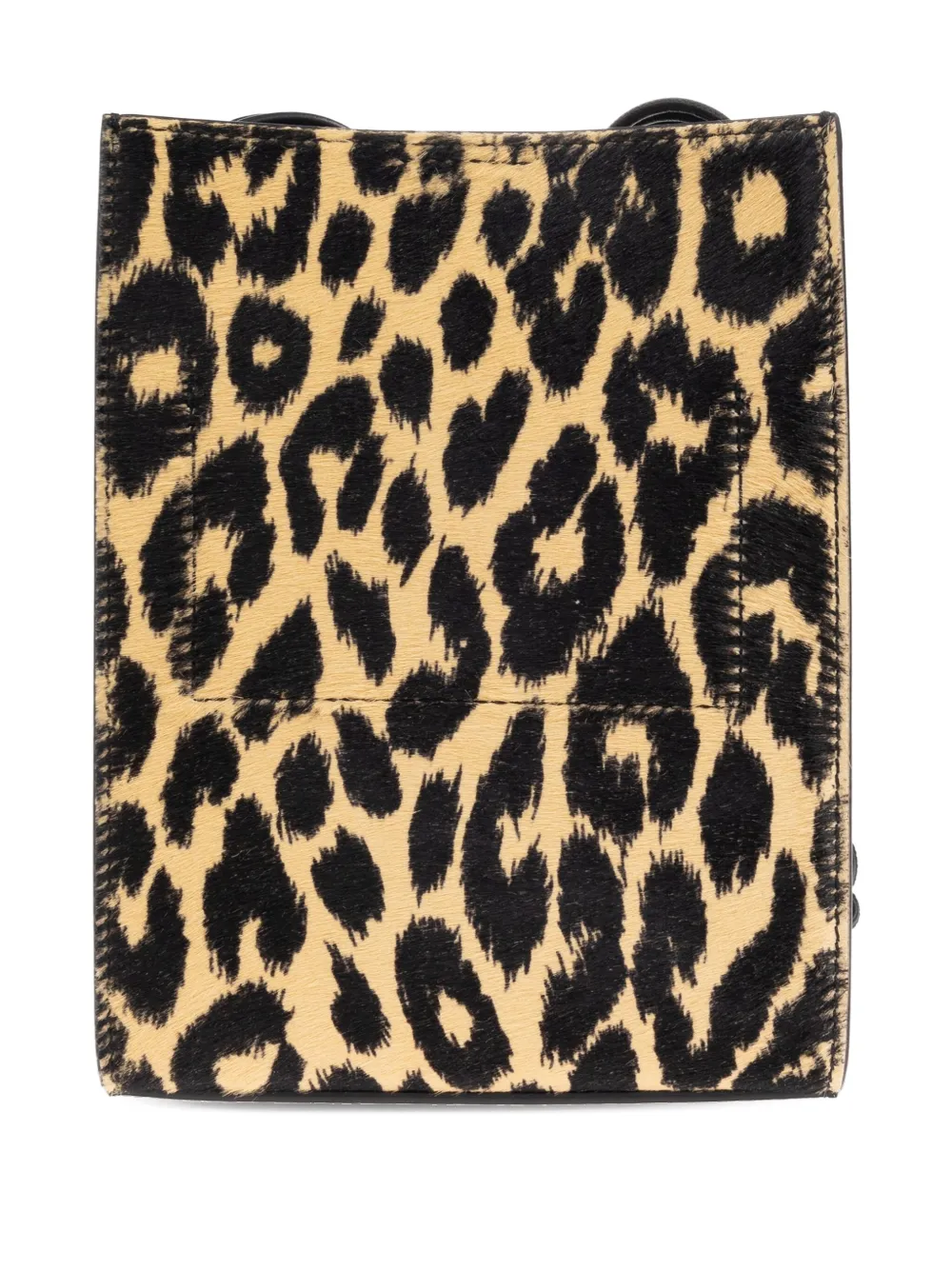Jil Sander small Tangle leopard-print shoulder bag Beige