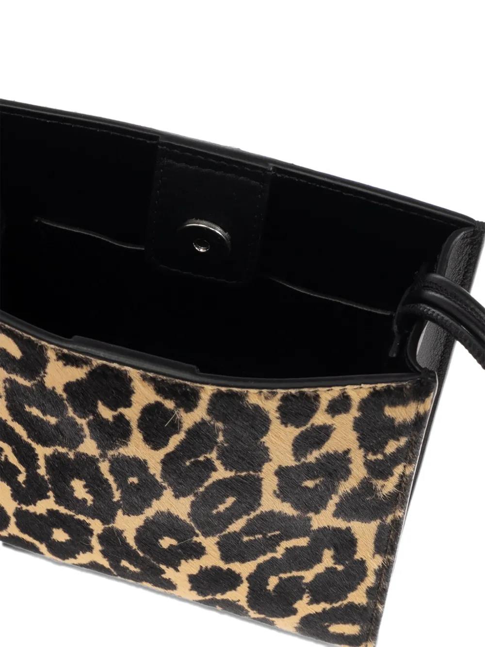 Jil Sander small Tangle leopard-print shoulder bag Beige