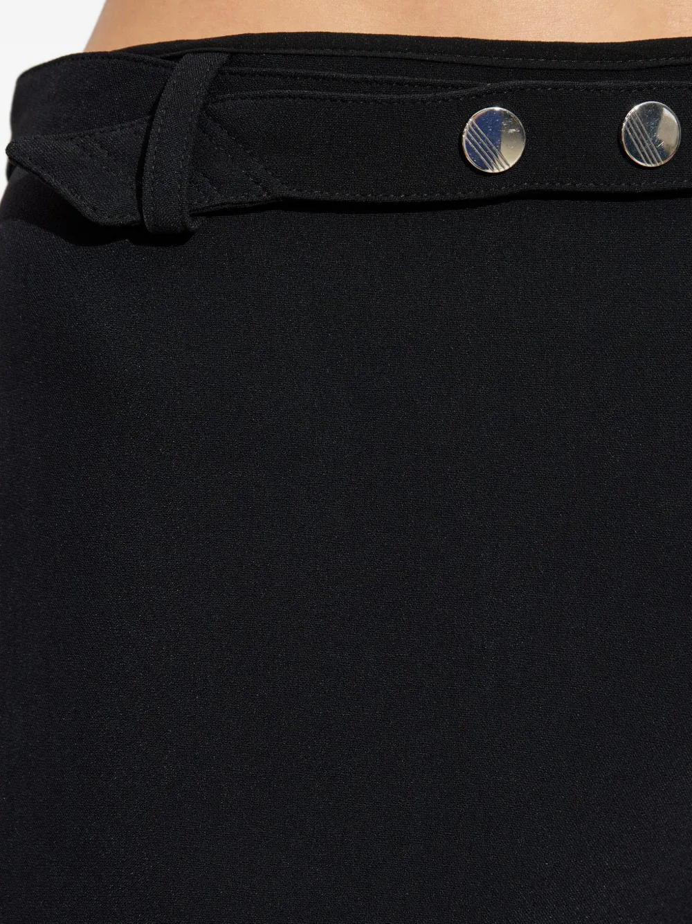 The Attico belted mini skirt Zwart