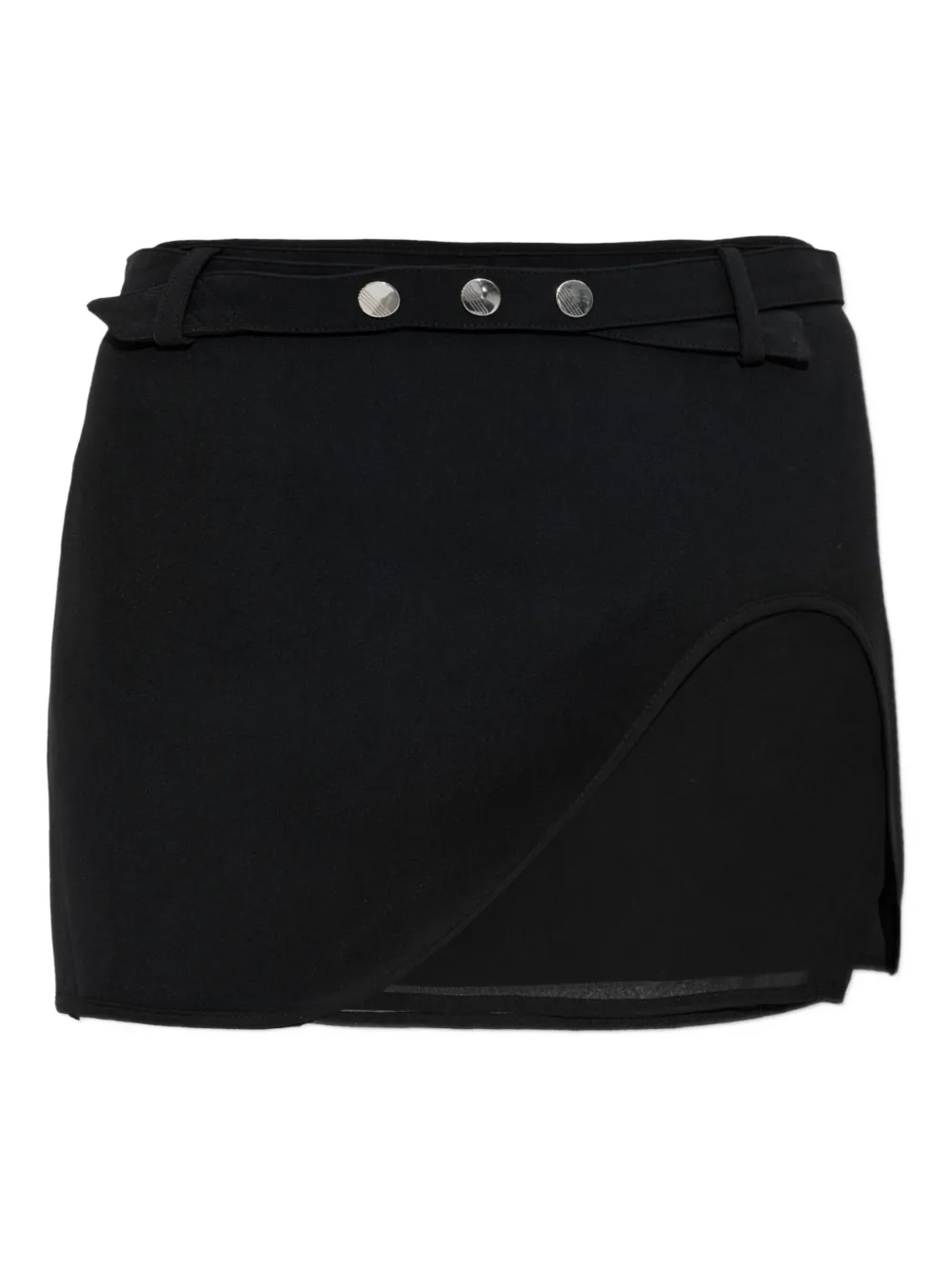 The Attico belted mini skirt Zwart