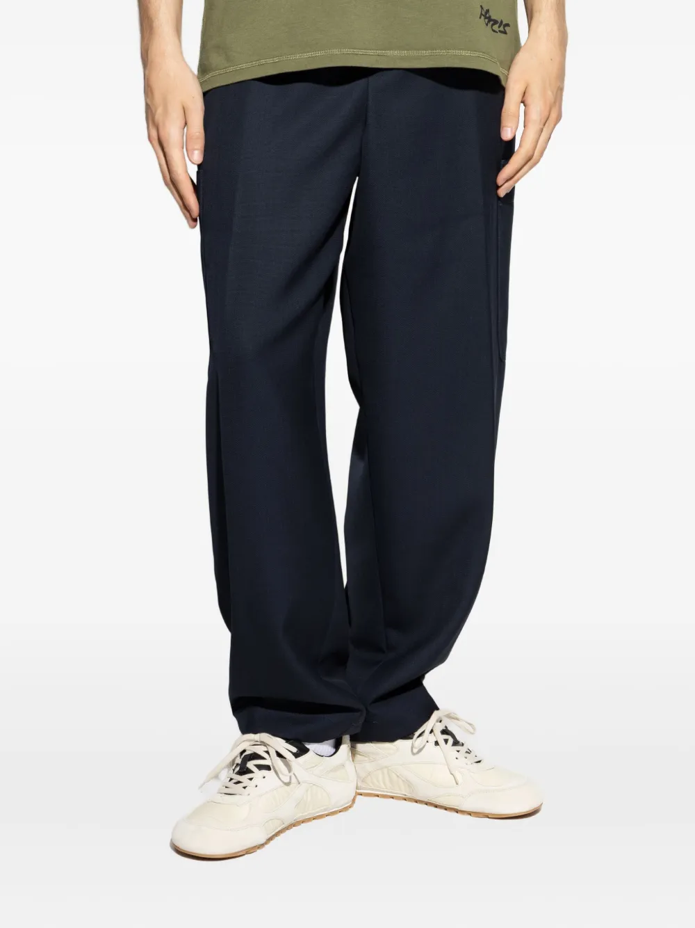 Kenzo drawstring-waist jeans Blauw
