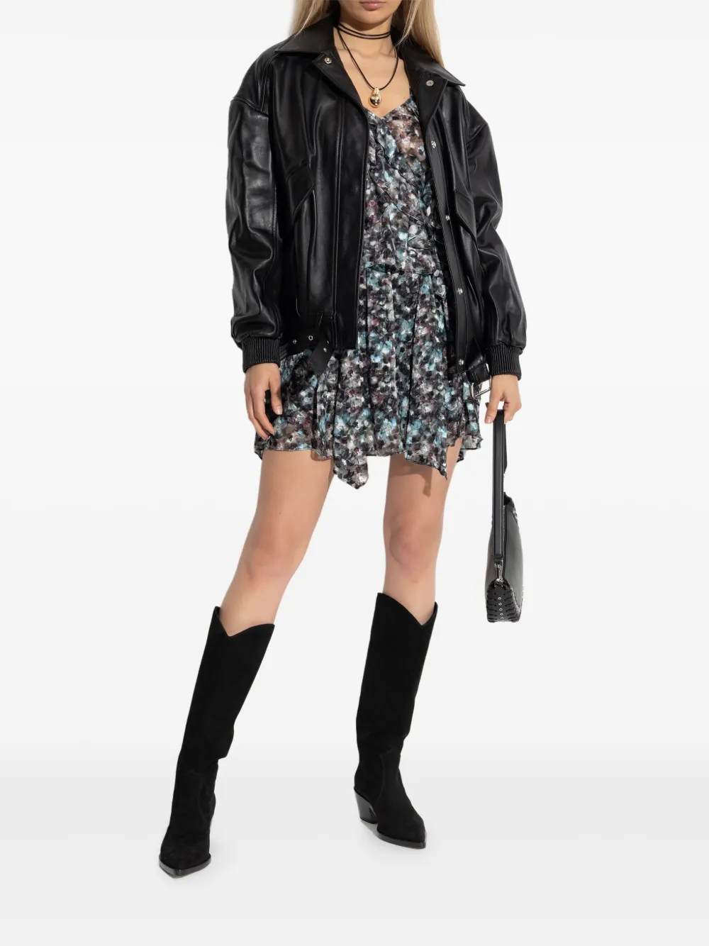 IRO ruffled abstract-print top | Blouses | Image 2