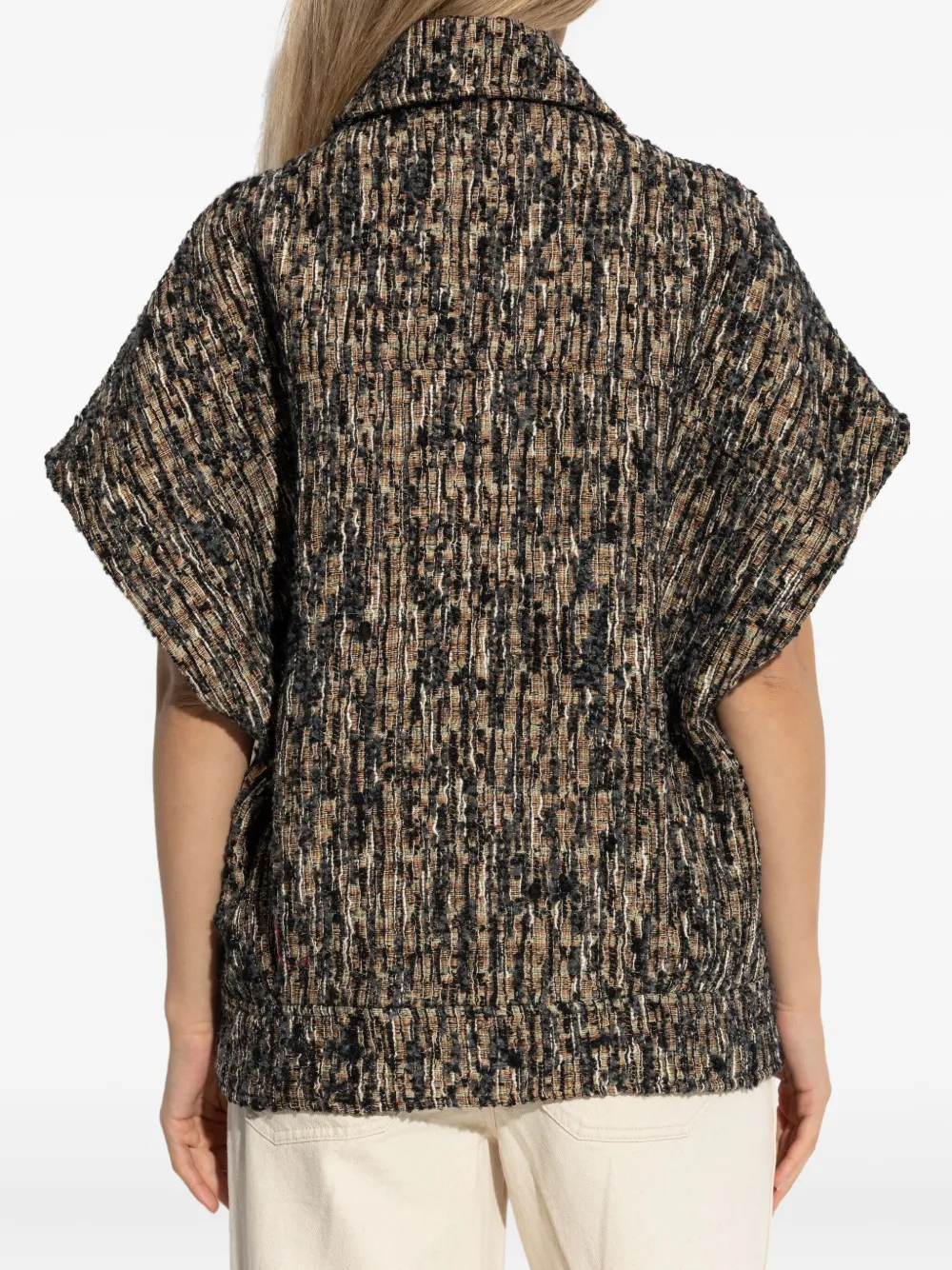 IRO Caliopa tweed short-sleeved jacket Veelkleurig
