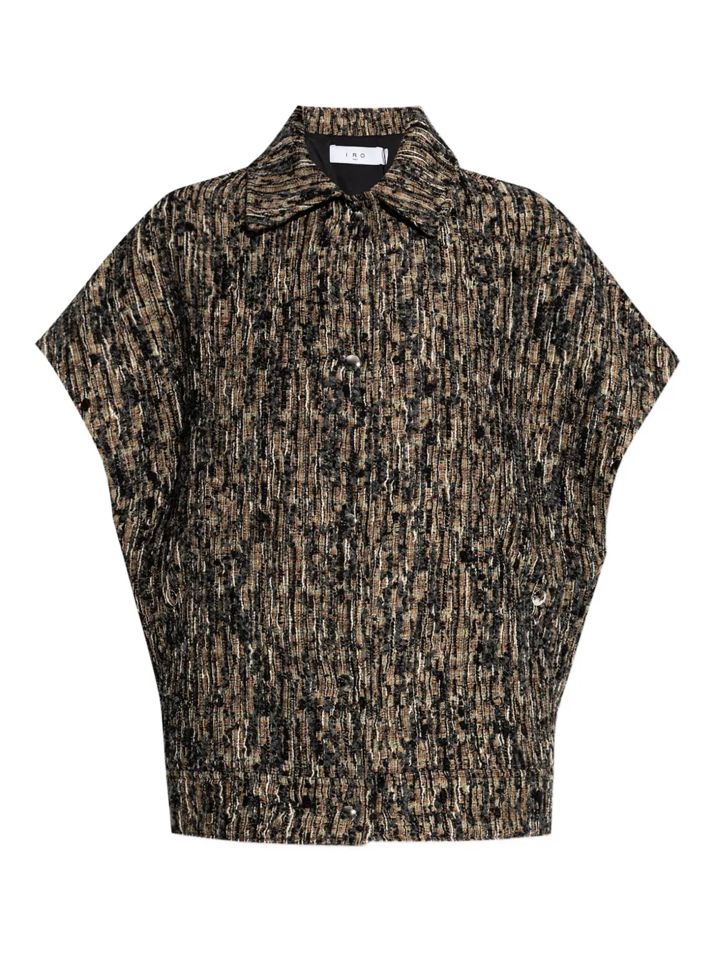 IRO Caliopa tweed short-sleeved jacket Veelkleurig