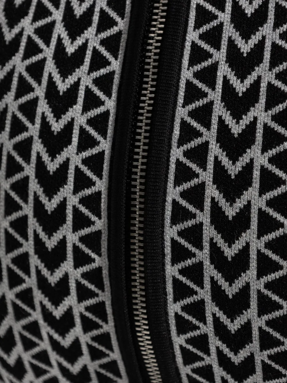 Michael Kors monogram-pattern zip-back skirt Zwart