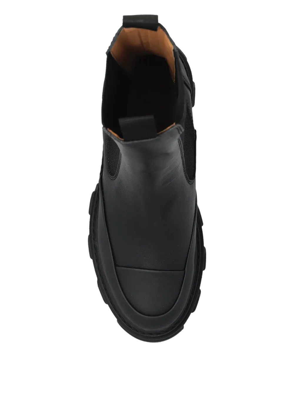 GANNI 55mm leather ankle boots Black