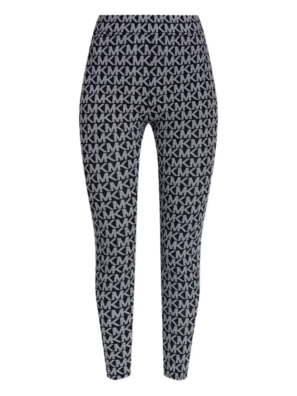 Michael Kors monogram-pattern leggings Zwart