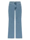 The Attico embroidered-pocket jeans - Blue
