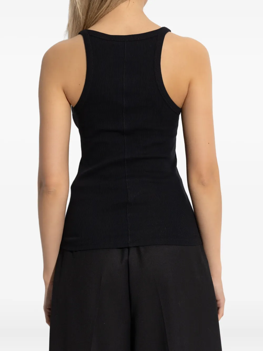 IRO Geribbelde tanktop Zwart