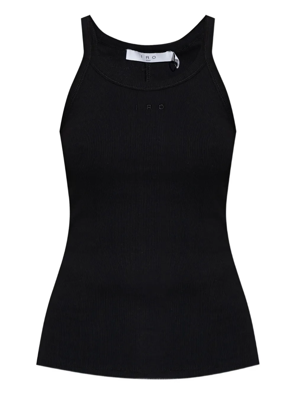IRO ribbed racerback top | Black | Image 1