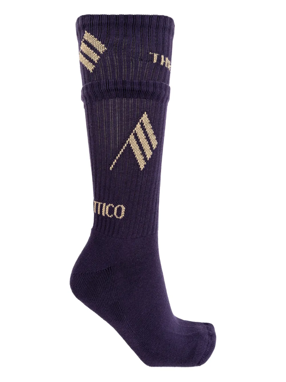 The Attico flag-logo cotton socks Blauw