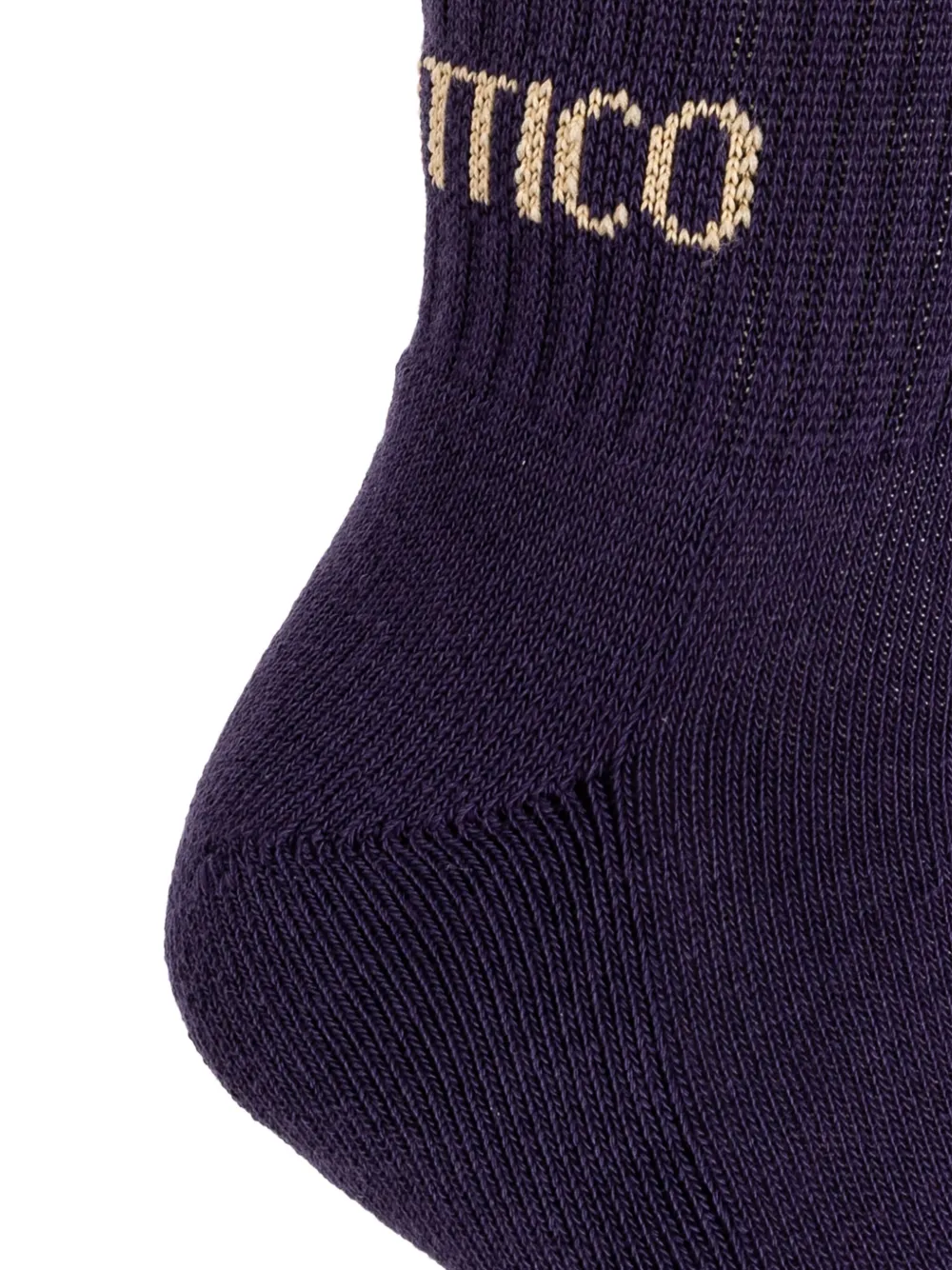 The Attico flag-logo cotton socks Blauw