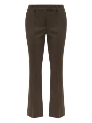 パンツ The Attico Flared Hem Trousers The Attico Flared Leather Trousers | Black | FARFETCH