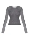 IRO Kerria lurex ribbed top - Grey