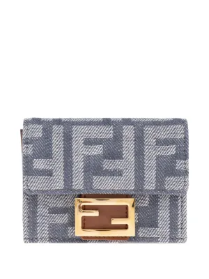 FENDI バゲット マイクロ 三つ折り財布 | グレー | FARFETCH JP