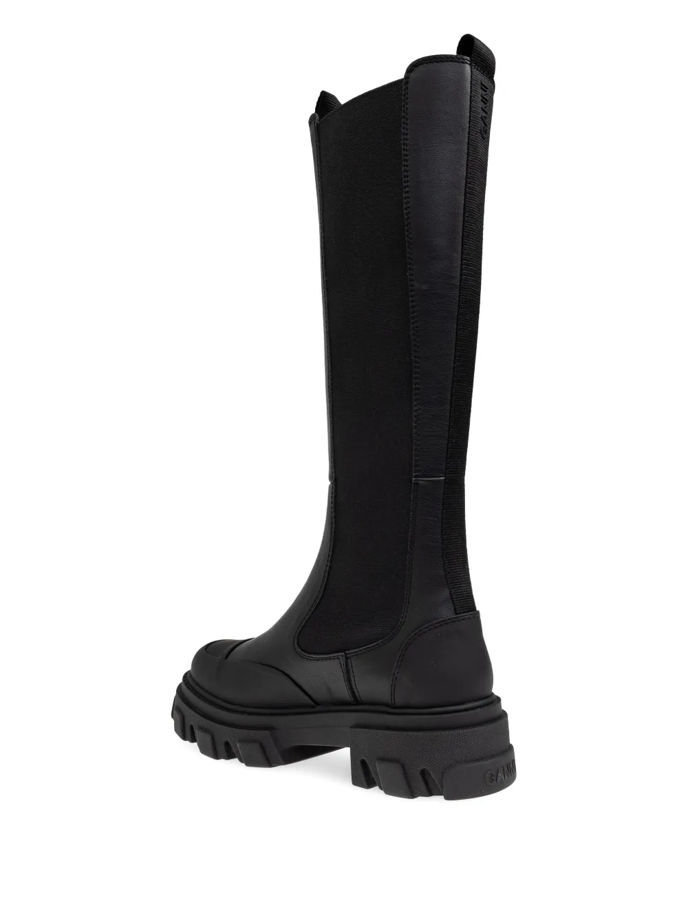 GANNI 55mm knee-high boots Black