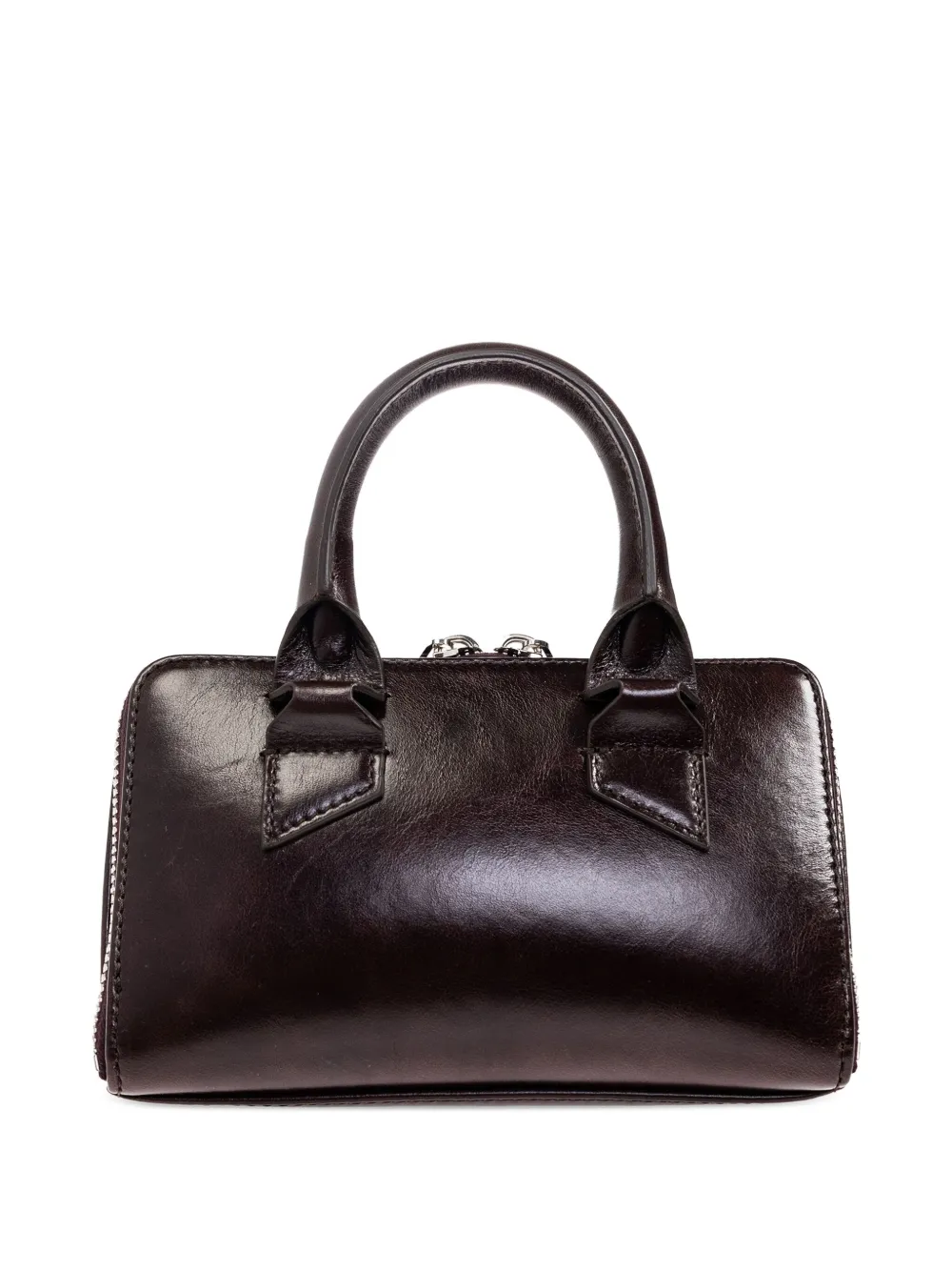 The Attico Friday leren shopper Rood