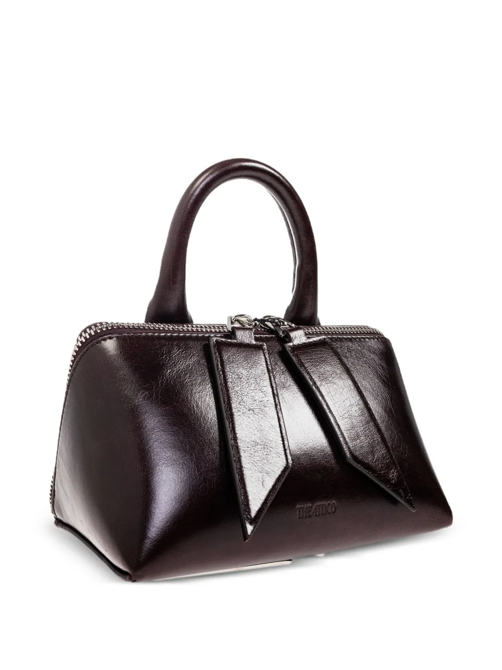 The Attico Friday leren shopper Rood