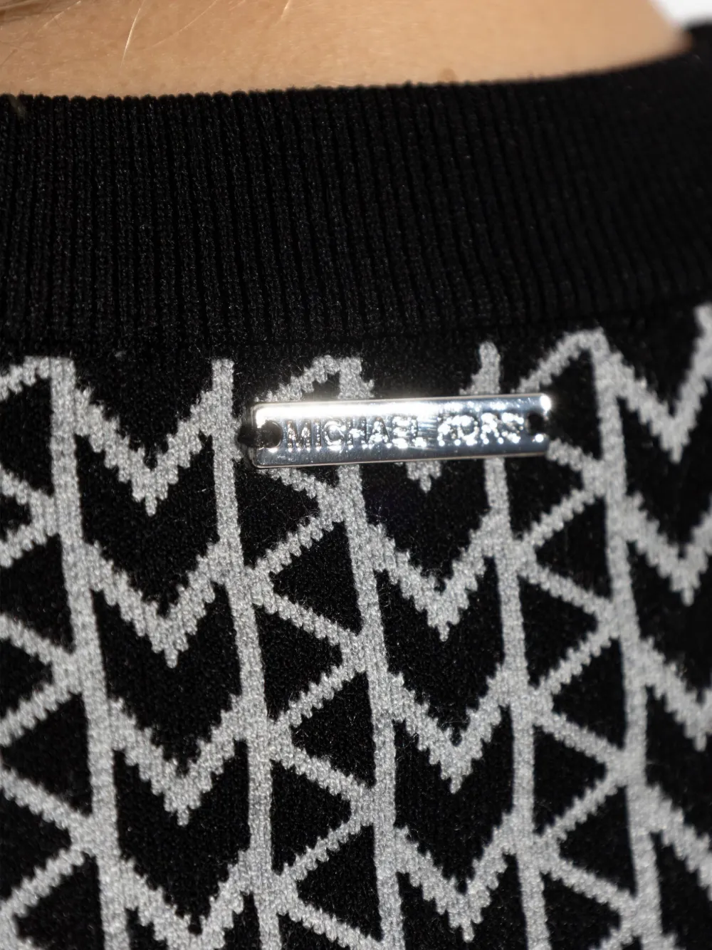 Michael Kors monogram-pattern top Zwart