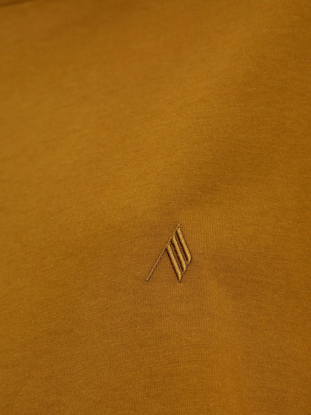 The Attico embroidered side-slit T-shirt Bruin