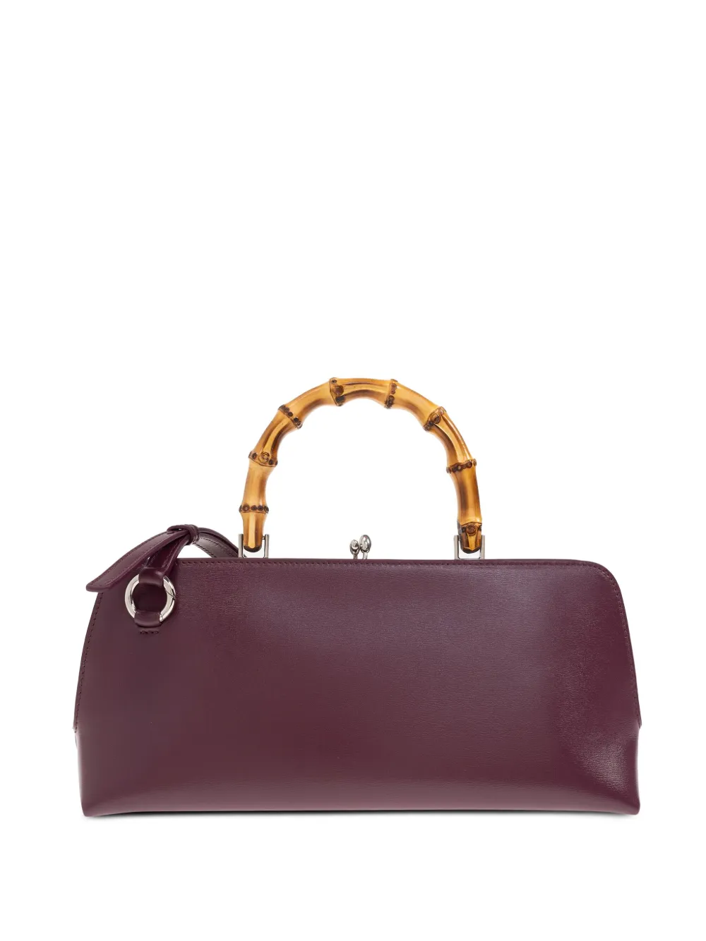 Jil Sander Shopper met bamboe handgreep Rood