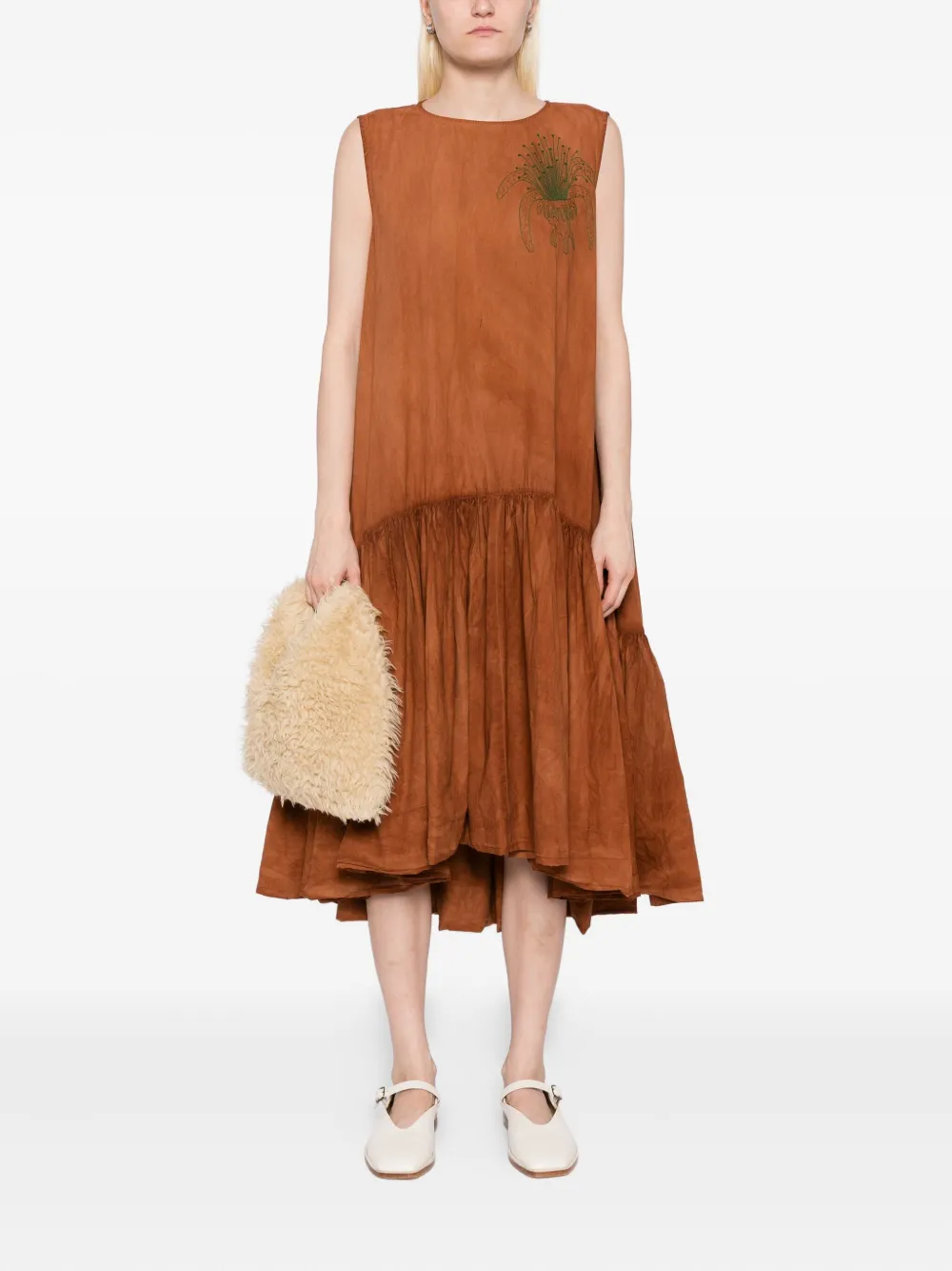 Kinyan Lam graphic-embroidered ballon dress | Day Dresses | Image 2
