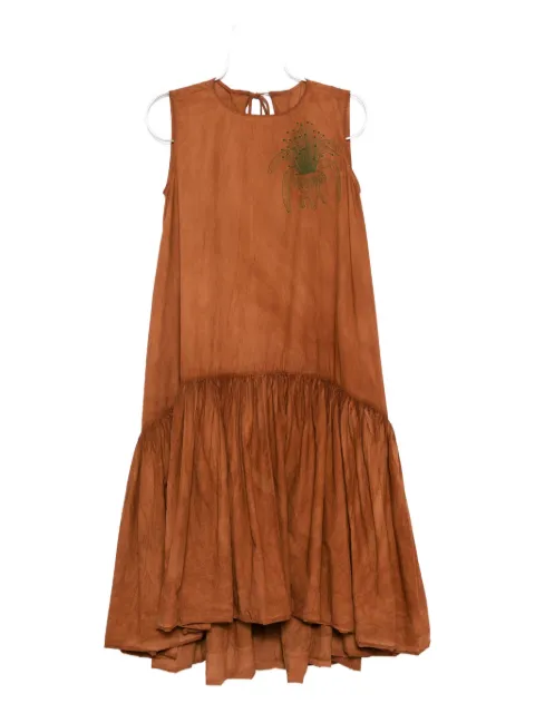 Kinyan Lam graphic-embroidered ballon dress