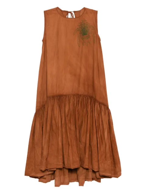 Kinyan Lam graphic-embroidered ballon dress