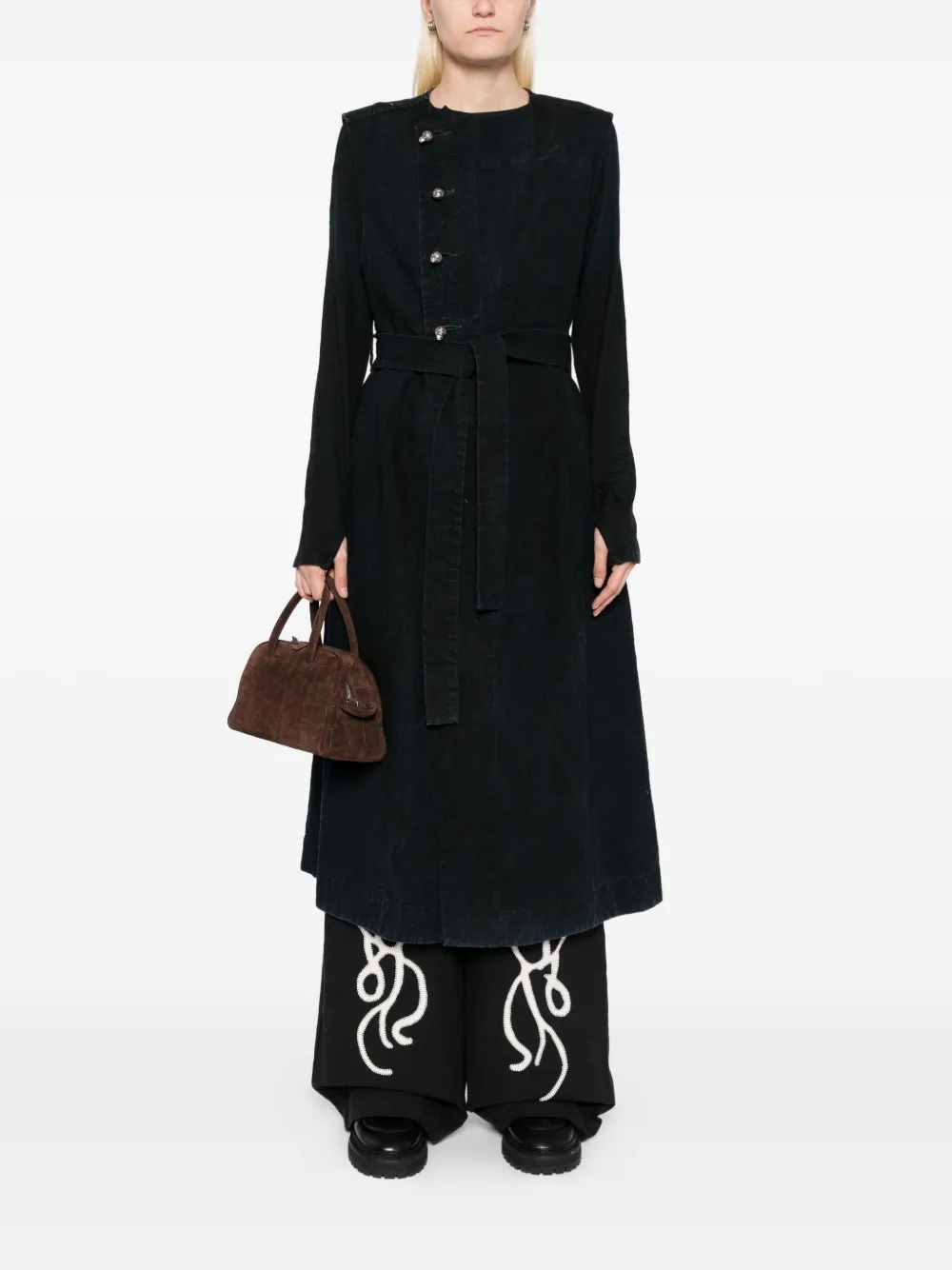 Kinyan Lam hand embroidery sleeveless coat | Single Breasted Coats | Image 2