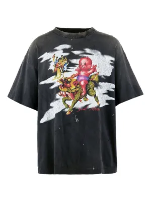 SAINT MXXXXXX x Cowboy Bebop graphic-print T-shirt | Black | FARFETCH
