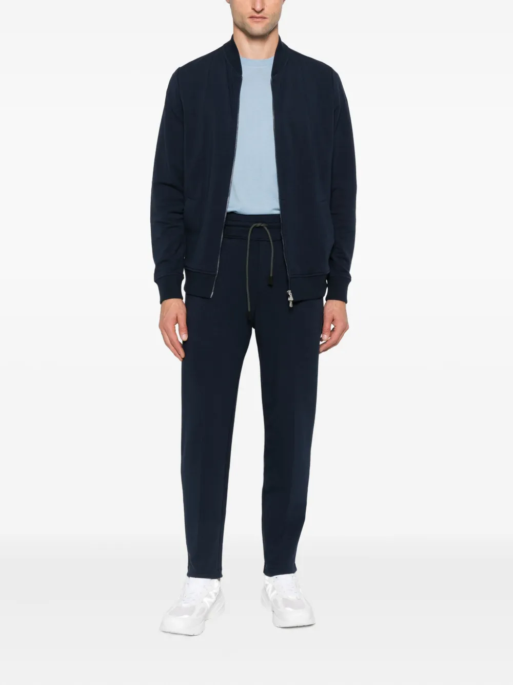 Gran Sasso jersey-texture tracksuit - Blauw