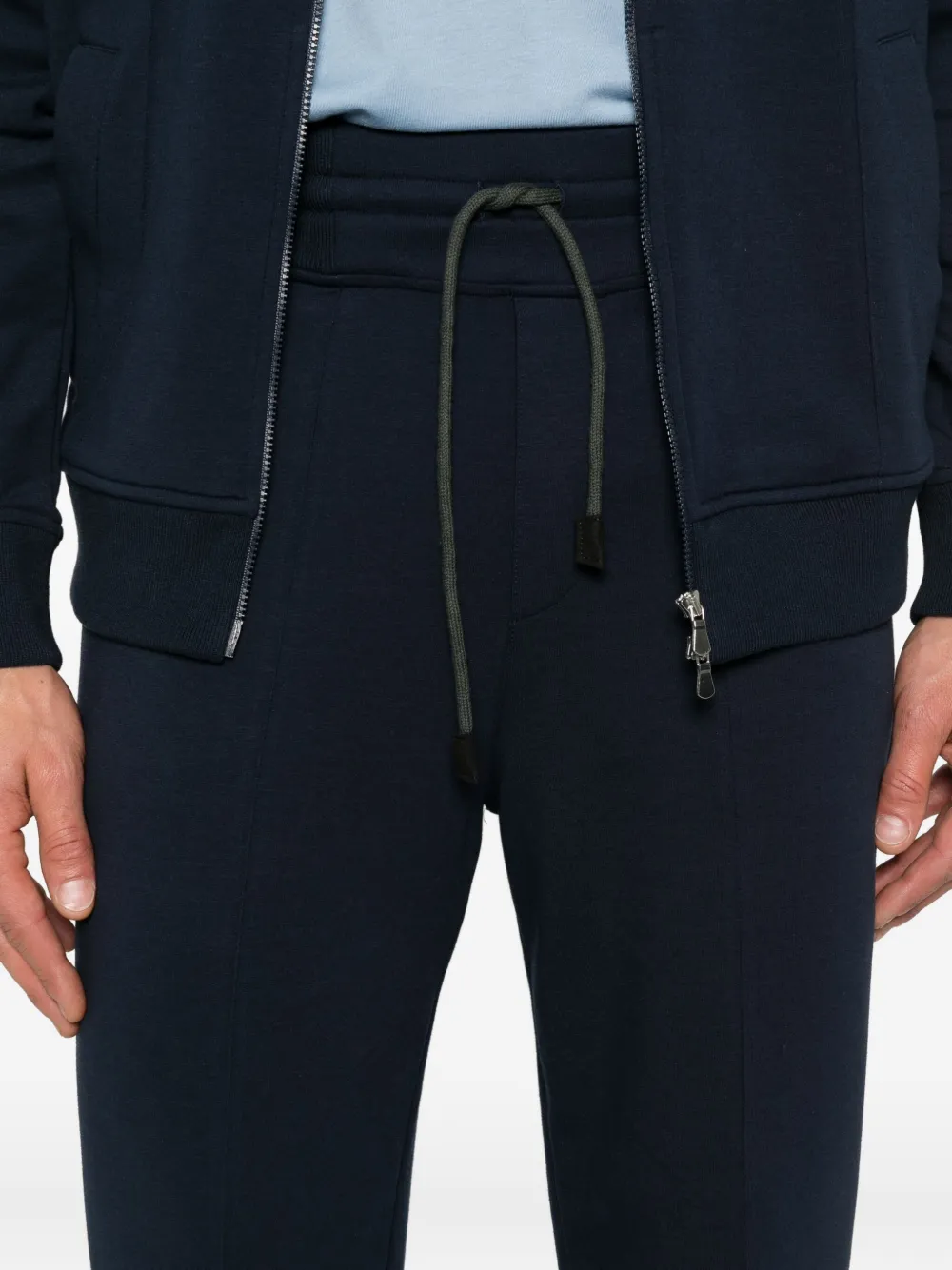 Gran Sasso jersey-texture tracksuit Blauw