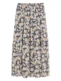 Weekend Max Mara Artello floral print tiered skirt - White