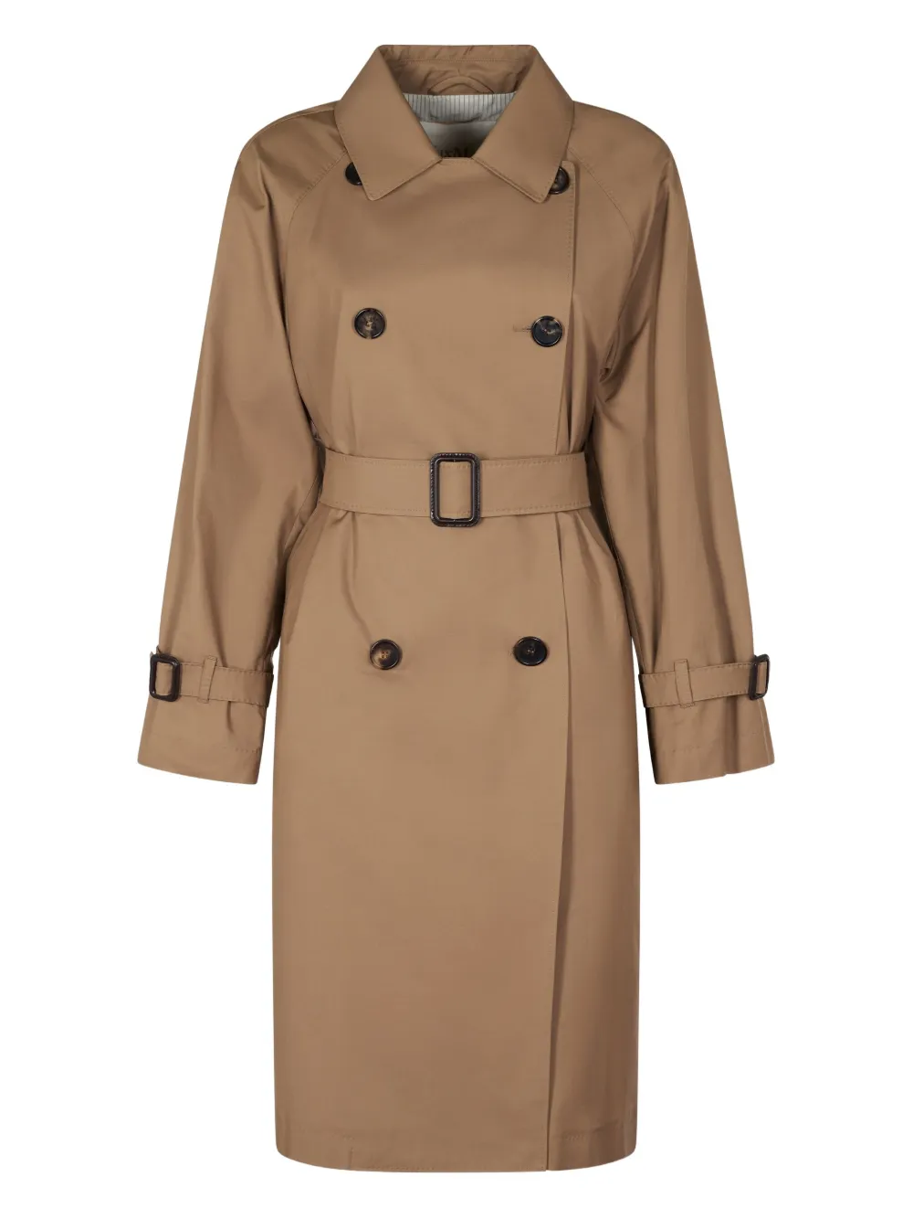 Max Mara belted double-breasted trench coat Bruin
