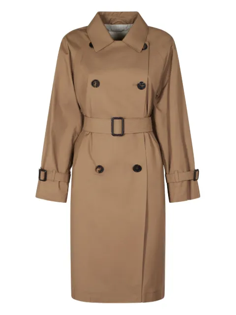 Max Mara gabardina con doble botonadura y cinturón