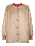 Max Mara collarless puffer jacket - Brown