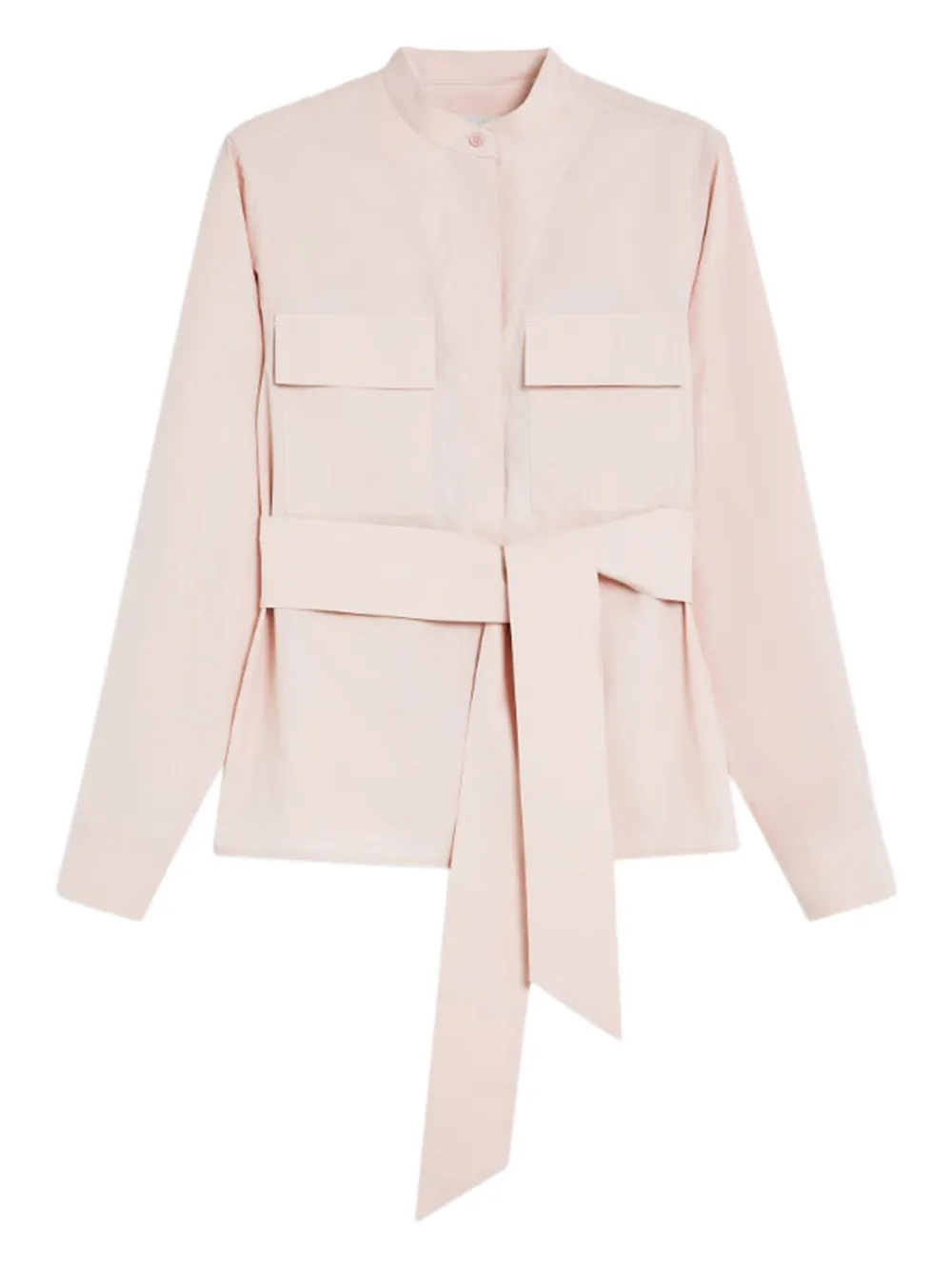 Weekend Max Mara camisa con cinturón y peplum | rosado | Image 1