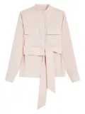 Weekend Max Mara belted peplum shirt - Pink