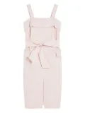 Weekend Max Mara ruffled strap belted dress - Pink