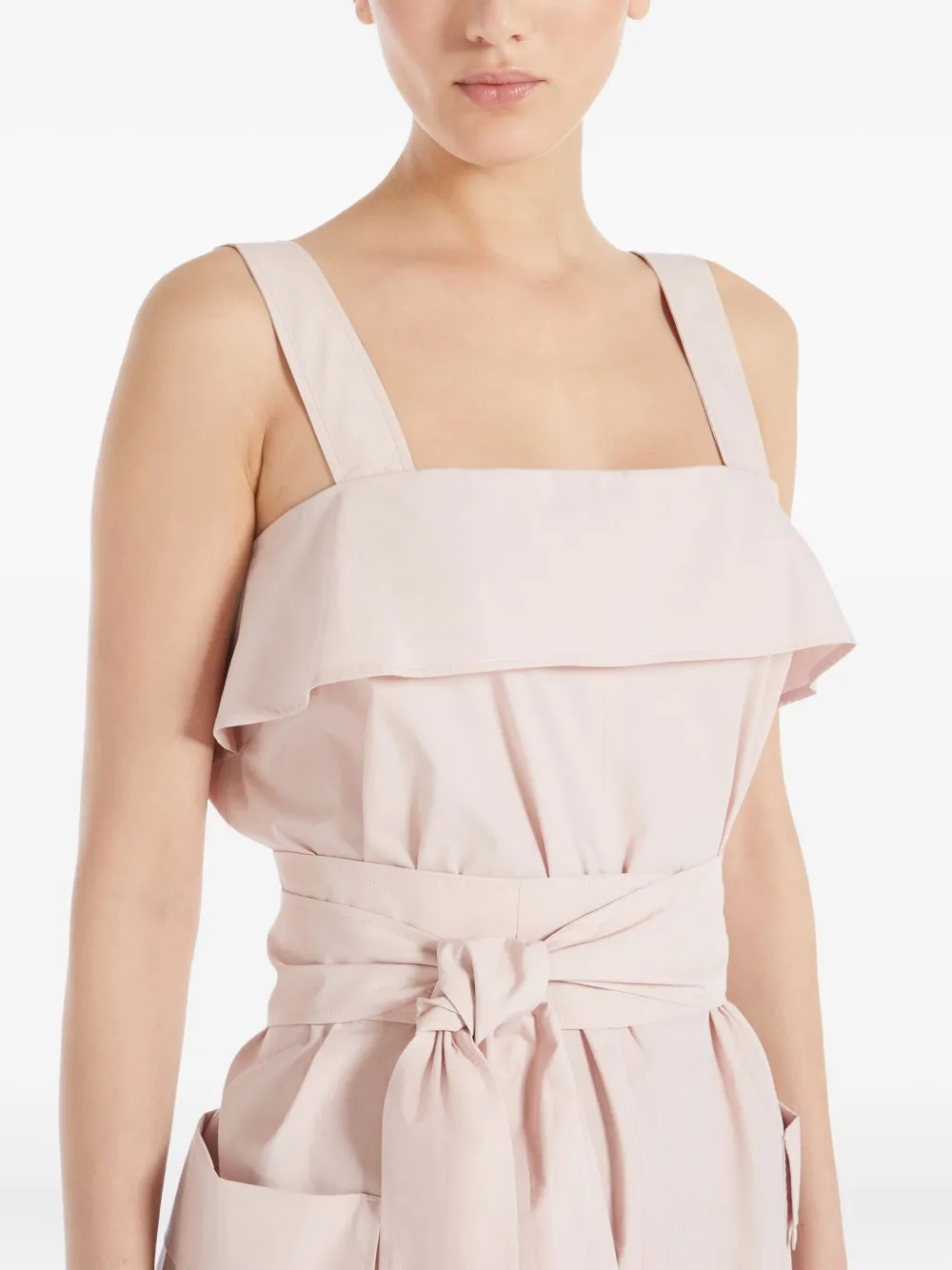 Weekend Max Mara Jurk met ruches en ceintuur Roze
