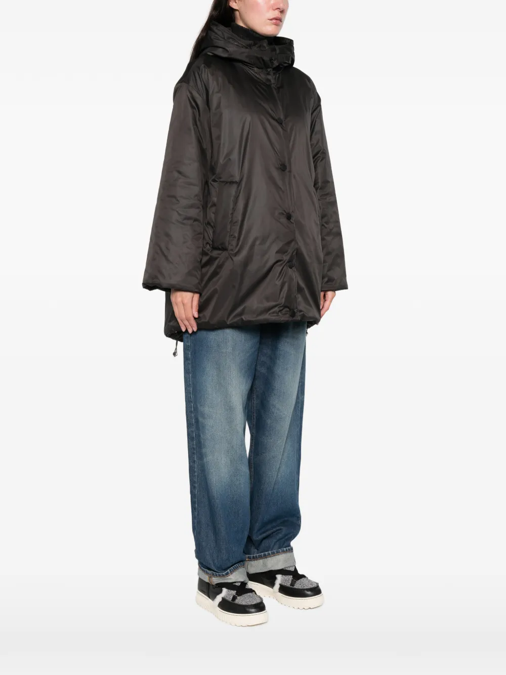 Iblues Alben Hooded Jacket In Black
