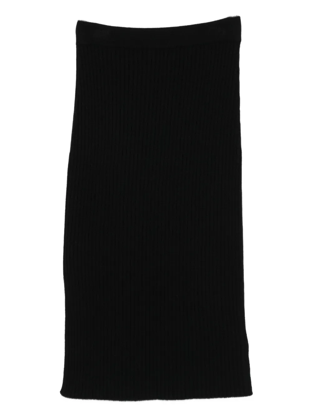 I BLUES ribbed-knit midi skirt | Black | Image 1